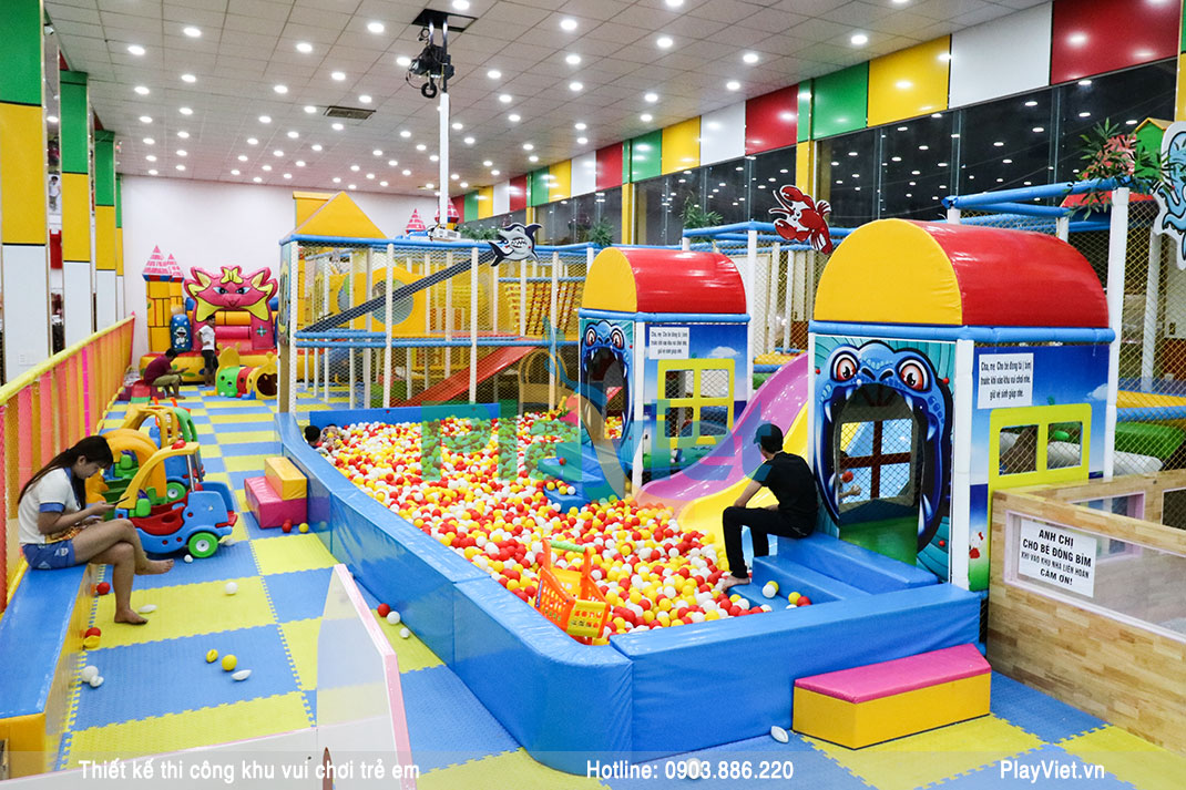 Thiết kế khu vui chơi trẻ em trong nhà 560m2 Simmaxx Thuận Giao S20004