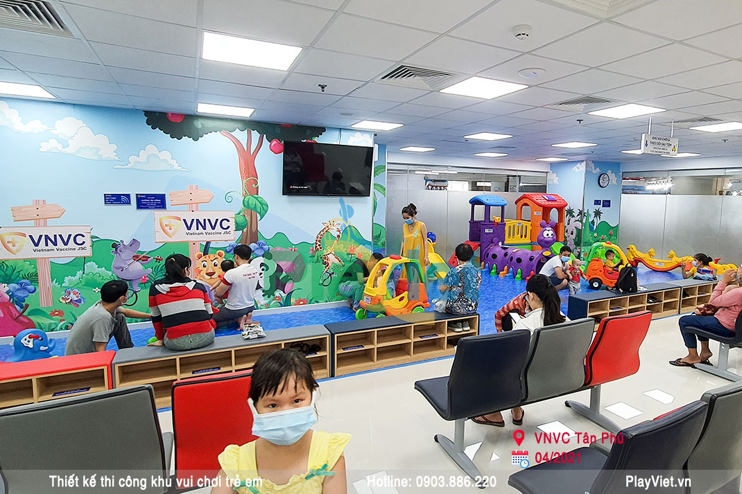 Khu vui chơi trong nhà tiêm chủng vacxin VNVC Tân Phú Oriental TP HCM